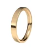 Alianza de Boda "Forma D" de Oro Rosa Brillo 18 Quilates 3 mm
