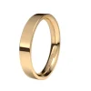 Alianza de Boda "Forma D" de Oro Rosa Brillo 18 Quilates 3.5 mm