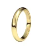 Alianza de Boda "Media Caña" de Oro Amarillo Brillo 18 Quilates 3 mm