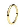 Alianza de Boda "Media Caña" de Oro Amarillo Brillo 18 Quilates 2 mm