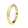 Alianza de Boda "Media Caña" de Oro Amarillo Satinado 18 Quilates 2.5 mm