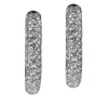 Aros de oro blanco con pavé de diamantes