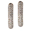 Aros de oro rosa con pavé de diamantes