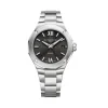 Baume et Mercier Riviera esfera negra caja con diamantes 36mm