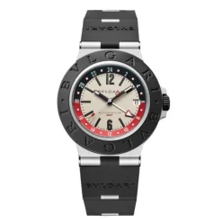 Bulgari Aluminium GMT esfera blanca 40mm