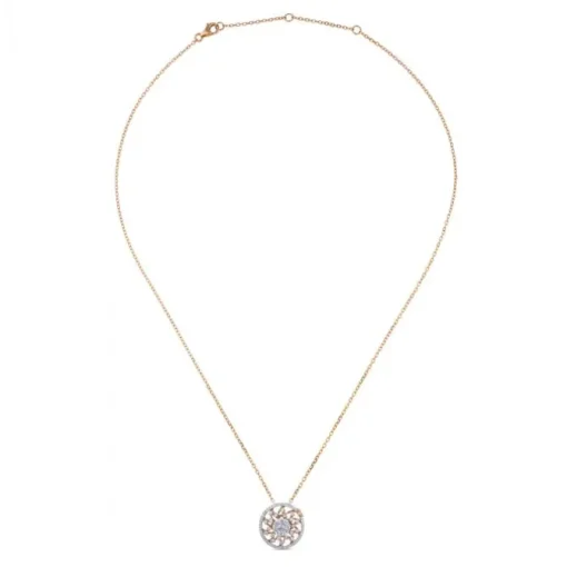 Colgante "Galaxy-Hypnose" de oro blanco y oro rosa con diamantes