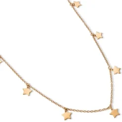 Colgante "Magic Stars" de oro rosa con estrellas