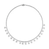 Collar Riviere de oro blanco con estrellas de diamantes