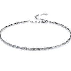 Gargantilla choker "Bubbles" de oro blanco con diamantes