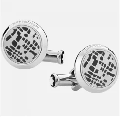 Gemelos Montblanc Essential Sartorial Acero y PVD negro 126101