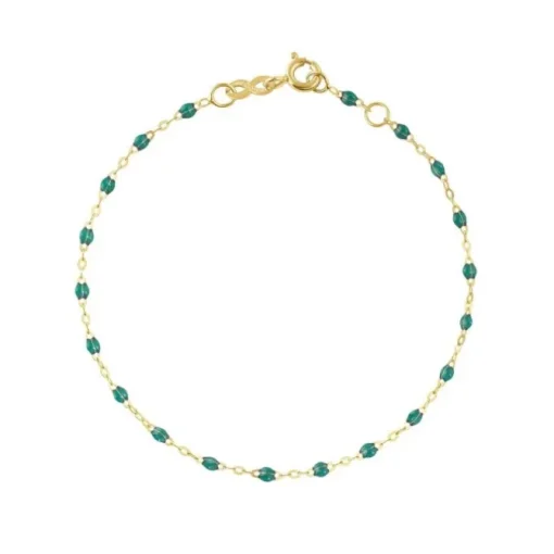 gigiCLOZEAU pulsera Classic oro amarillo esmeralda 17cm