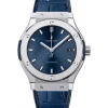 Hublot Classic Fusion Blue Titanium 45mm piel