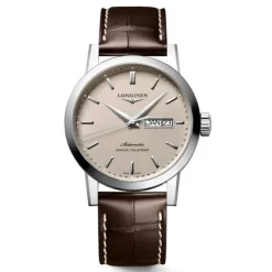 Longines 1832 40mm  acero y piel