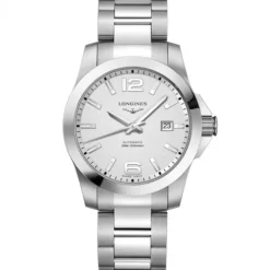 Longines Conquest acero esfera blanca