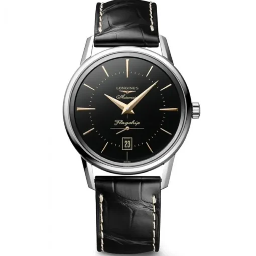 Longines Flagship Heritage Esfera Negra 38.5mm Auto
