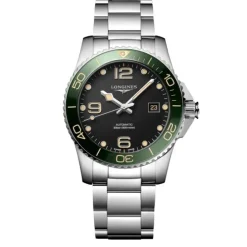 Longines Hydroconquest negro bisel verde 41mm