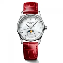 Longines Master Collection 34mm esfera nácar y fase lunar