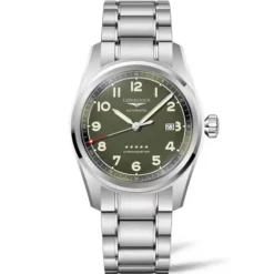 Longines Spirit esfera verde acero 40mm Aut