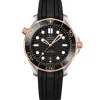 Omega Seamaster Diver 300M 42mm Acero y Oro Amarillo Esfera negra