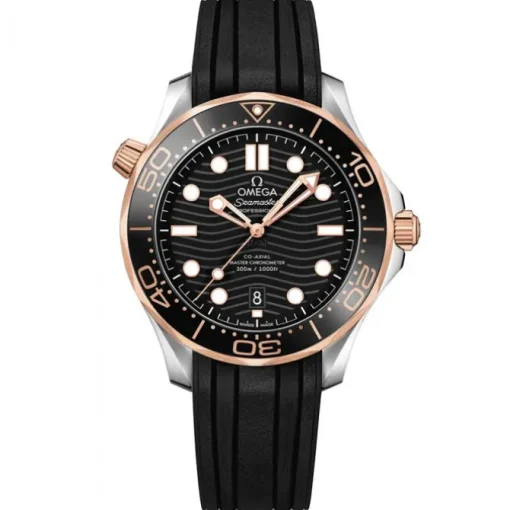 Omega Seamaster Diver 300M 42mm Acero y Oro Amarillo Esfera negra