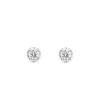 Pendientes de diamantes en oro blanco con 4 garras de 0,87 quilates