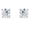 Pendientes de diamantes en oro blanco con 4 garras de 0,82 quilates