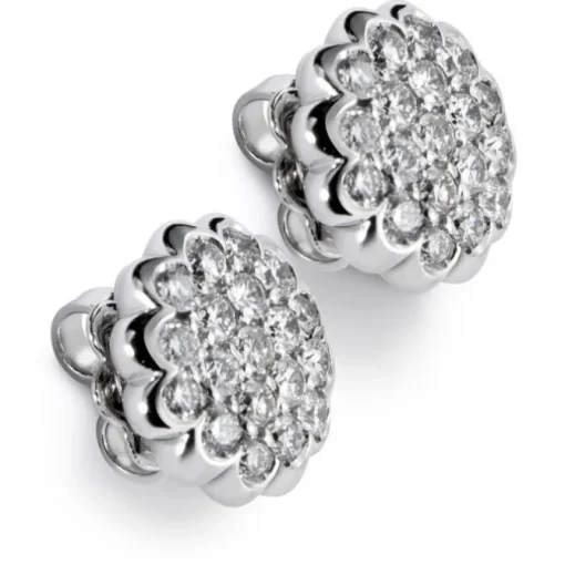 Pendientes de oro blanco con diamantes