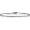 Pulsera Riviere de oro blanco con diamantes talla brillante en garra