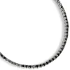 Pulsera Riviere oro blanco con diamantes negros
