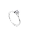 Solitario de oro blanco con diamante talla brillante 0.21 quilates