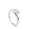 Solitario de oro blanco con diamante talla brillante de 1.18 quilates