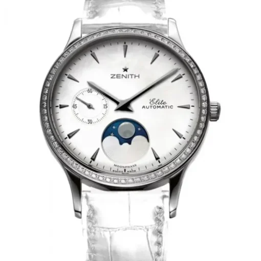 Zenith Elite 36mm fase lunar y esfera nácar